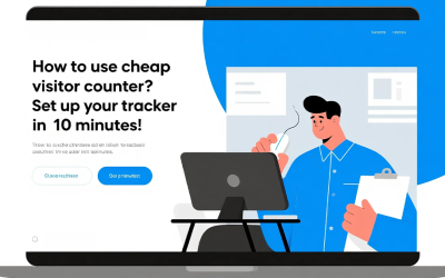 How to use cheap visitor counter?Set up your tracker in 10 minutes!