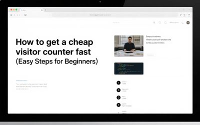 How to get a cheap visitor counter fast? (Easy Steps for Beginners)