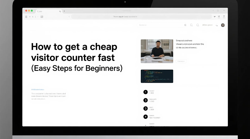 How to get a cheap visitor counter fast? (Easy Steps for Beginners)