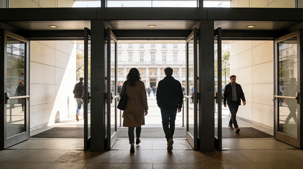 What is an automatic door counter sensor and how does it work？